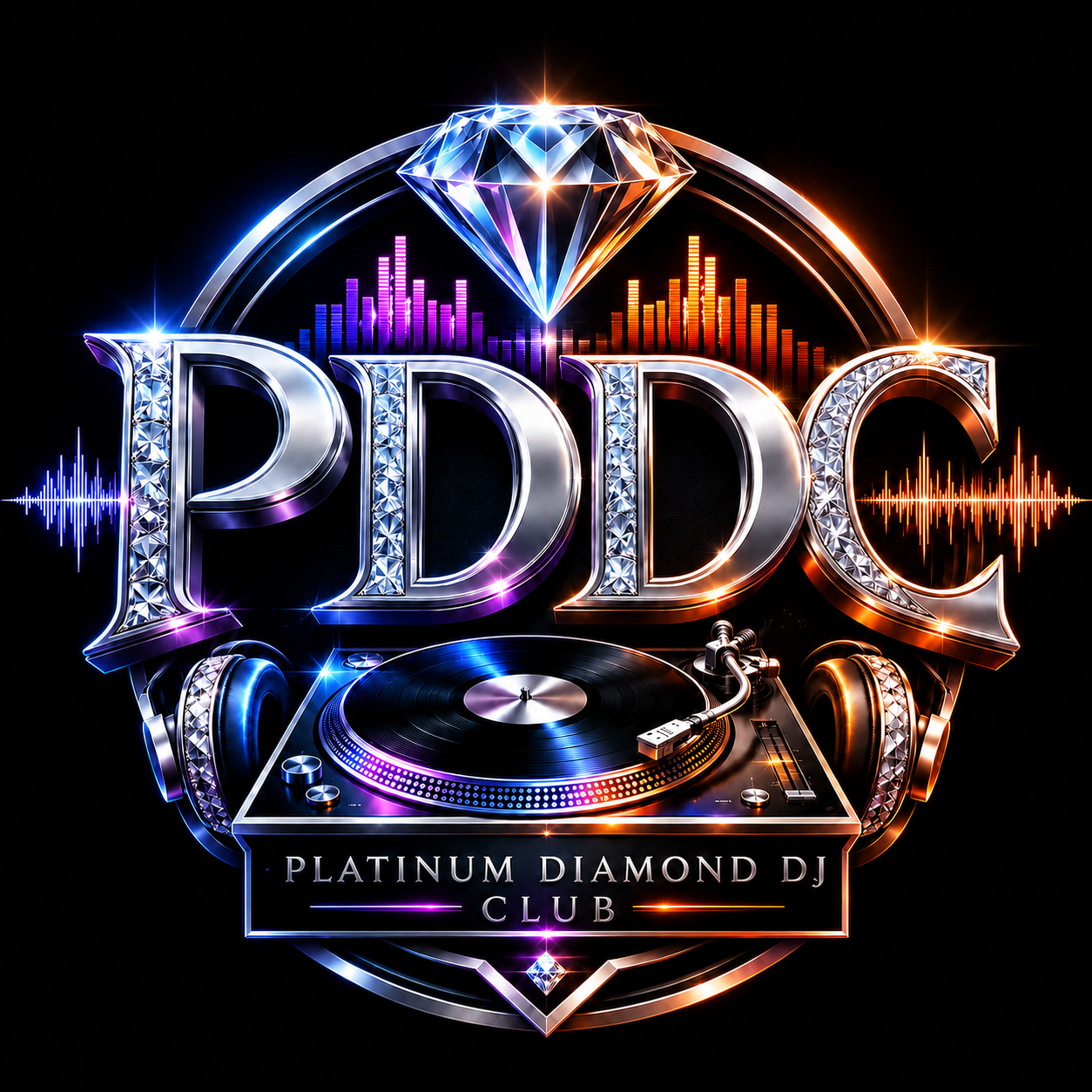 PDDC Platinum Diamond DJ Club Logo